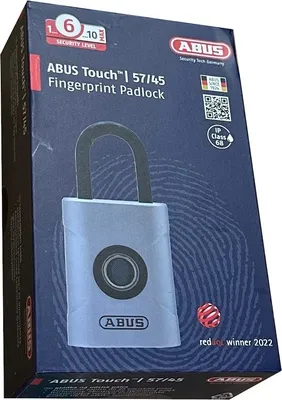 Zdjęcie produktu dla ABUS Security Centre ABVS62575 Kłódka 45 mm srebrna Blokada na odcisk palca