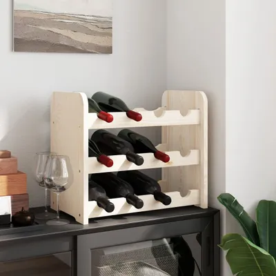 Produktbild von "2026 Aktion"Weinregal schlichte Design - Flaschenregal, Kellerregal, 43x25x37 cm Massivholz Kiefer DEMöbel 6049335