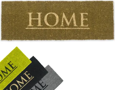 Image de Tapis de coco Home 26x75 cm brun comme tapis de propreté extérieur
