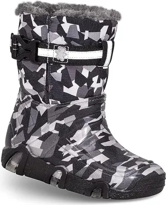 Produktbild von Stiefel Winterschuhe Mädchen Jungen Kinder Schneestiefel Kinderstiefel Wolle Winterstiefel warm gefüttert Snow Boots Schnappverschluss 31/32