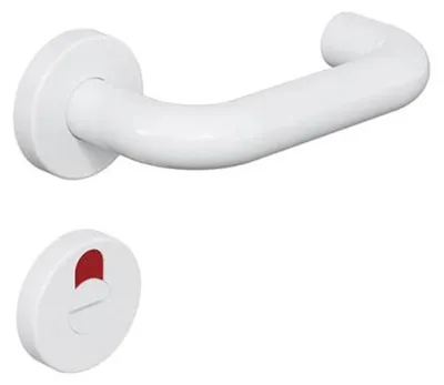 Produktbild von HEWI Drückergarnitur 111 Kunststoff signalweiß (Lochung: WC) Lochung: WC