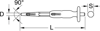 Produktbild von KS Tools Körner, 10 mm, 8-kant