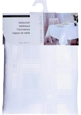 Produktbild von ORION FLECKENABWEISENDE Tischdecke / Tischtuch rechteckig weiß 130x180 cm