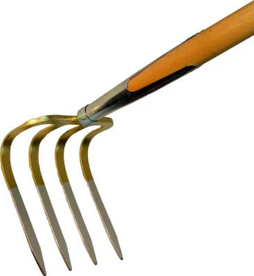 Produktbild von Kartoffelhacke 4 Zinken, 200 x 165 mm, mit Stiel