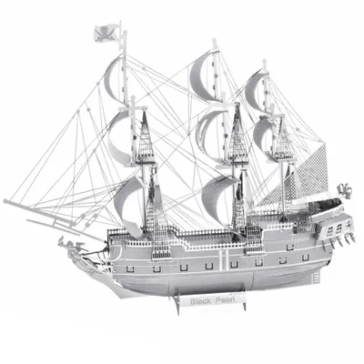 Obrázok produktu pre Metal Earth Black Pearl, Model plachetnice, Montážna sada, Black Pearl, Akékoľvek pohlavie, Kov, Náročné