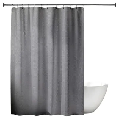 Produktbild von TENDANCE | Duschvorhang - Duschgardine - Duschabtrennung - 200 x 180 cm - grau - aus Polyester - Badvorhang - Badezimmer - Praktisch