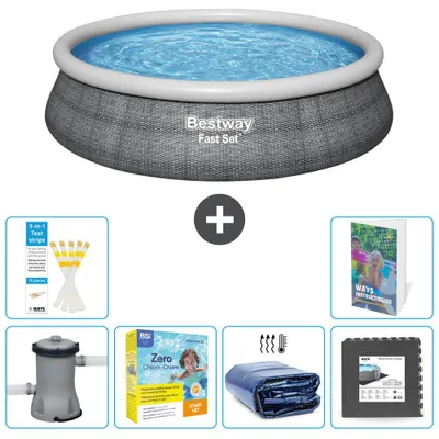 Imagen del producto de Bestway Fast Set, piscina redonda - 457 x 84 cm - 5 piezas, modelo S285