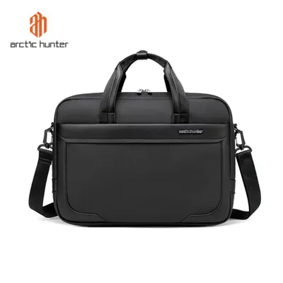 Produktbild von Arctic Hunter Laptoptasche 15,6 Zoll Herren Businesstasche Notebooktasche wasserabweisend Aktentasche Schultergurt Laptopfach Trolleyhalterung schwarz
