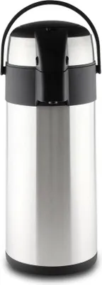 Image de Thermos isotherme pour boissons, en acier inoxydable - 4 litres, à double paroi, argenté
