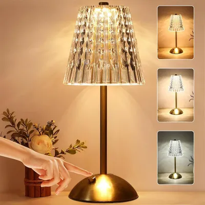 Produktbild von Schnurlos Tischlampen für Zuhause, Tragbare Tischlampe für den Innen- und Außenbereich