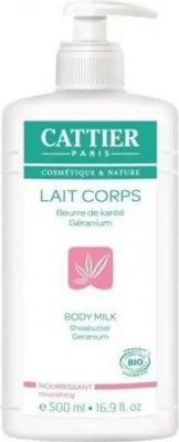Productafbeelding van Cattier Body milk shea butter/geranium (500 ml)