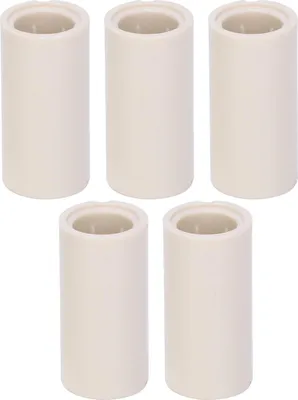 Productafbeelding van 40 stuks poolkeu-uiteindekappen, witte vezelstang-reparatietubes, biljartaccessoires, 12 mm buitendiameter, 1 inch