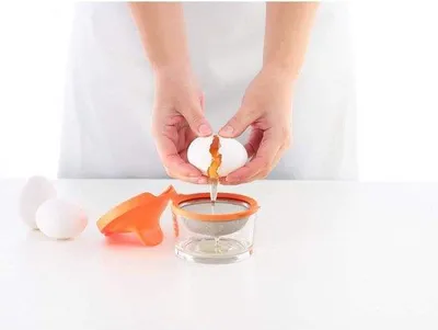 Produktbild von Eierkochmaschine, Edelstahl, Orange, 9,3 x 11 x 7,5 cm, 2 Stück