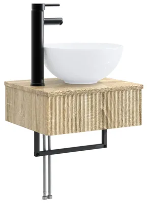 Immagine prodotto di vidaXL Lavabo da appoggio in rovere Sonoma 40 x 35 x 39 cm