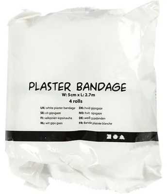 Immagine prodotto di Creativ Company CC rotoli di garza di gesso da 5 cm 4 pezzi