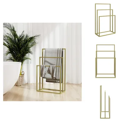 Obrázok produktu pre vidaXL Stojan na uteráky Golden 48x24x79 cm iron - Stojan na uteráky