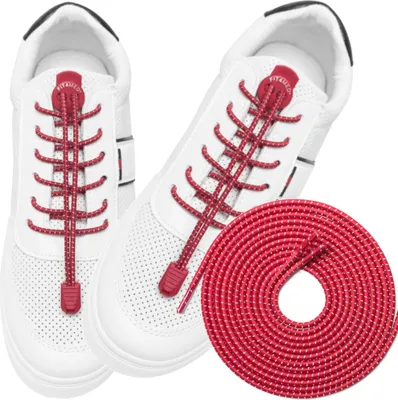 Zdjęcie produktu dla FIT4MED | Elastyczne sznurowadła - Białe - 120 cm - Średnica 3 mm - Odblaskowe - Samozaciskowe