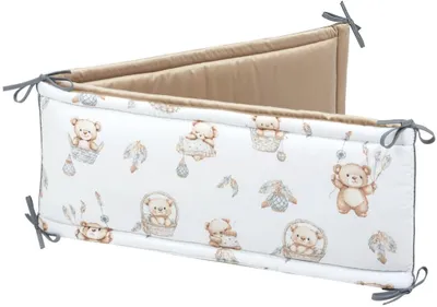 Produktbild von Boho Bears & Cappuccino Soft Velvet Bettumrandung XXL