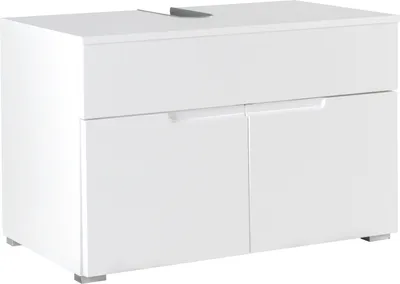 Vicco Badkamermeubelset Ilias, Wit Hoogglans, 4 stuks, met hoge eenheid | Wit Hoogglans | Stel 4 | 406673135300206