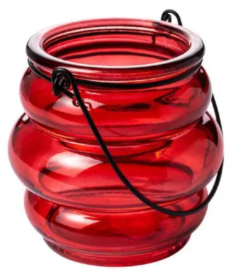 Produktbild von SANDRA RICH, Glaslaterne 8cm, Teelichthalter, Teelichtglas BURGUND