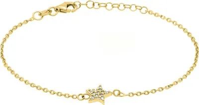 Produktbild von Verspieltes Armband aus vergoldetem Silber mit einem BR10Y-Stern