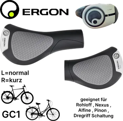 Produktbild von Ergon GC1 Rohloff / Nexus City Ergo Fahrrad komfort Griffe Ebike Tour