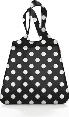 Zdjęcie produktu dla Reisenthel mini maxi, Torba na zakupy, Czarny, Biały, Poliester, 15 l, 435 mm, 60 mm