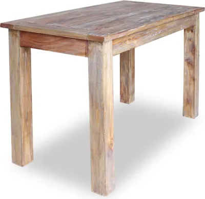 Immagine prodotto di vidaXL Tavolo da pranzo in legno massiccio di mogano 120x60x77 cm