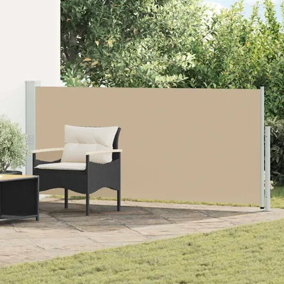 Zdjęcie produktu dla Rozkładany boczny markiz Beżowy 500 x 140 cm Poliester