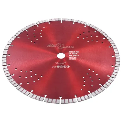 Immagine prodotto di Disco da Taglio Diamantato con Turbo e Fori in Acciaio 350 mm