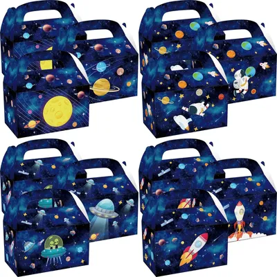 Immagine prodotto di Confezione da 12 sacchetti regalo a tema spaziale per bambini