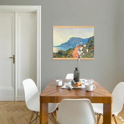 Produktbild von Art for the Home Hängendes Poster Leinen Monet Kunst Südliche Landschaft 60 cm x 80 cm