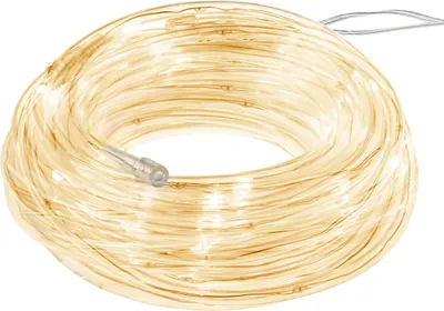 Produktbild von SPRINGOS Lichtschlauch Lichterschlauch 5,7 m lang 50 LEDs warmweiß für Innenbereich 8 Lichprogramme