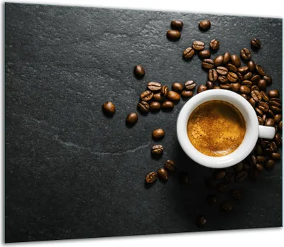 Produktbild von Herdabdeckplatten Glaskeramikkochfeld-Abdeckung Spritzschutz Glas 60x52cm Kaffee