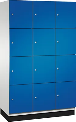 Produktbild von C+P Fächerschrank 4510332S10010 Sockel 12Fächer B1200mm lgr/ebl