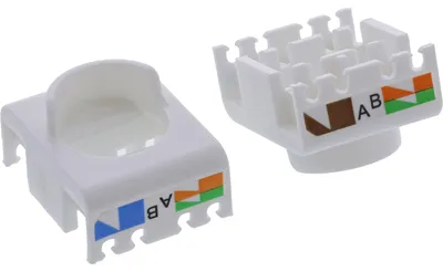 Zdjęcie produktu dla InLine 76207R, Płaski, Czerwony, RJ-45, LSA, Żeńska, Żeńska