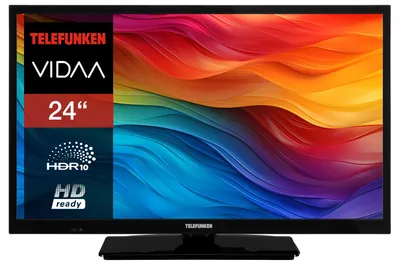 Produktbild von Telefunken XH24VP550M Fernseher 24 Zoll Smart TV VIDAA HD Fernseher HDR TV mit Triple-Tuner (2026)
