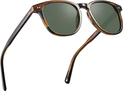 Produktbild von CARFIA Vintage Polarisierte Herren Sonnenbrille UV-Schutz Acetatrahmen