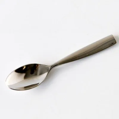 Mokkakaffeelöffel aus Edelstahl, 6 Stück, 10 cm, silber