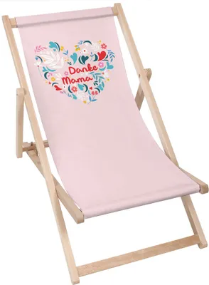 Produktbild von Dreamroots Liegestuhl klappbar Holz, Buchenholz bis zu 130 kg, Sonnenliege klappbar mit 3-stufiger Neigungsregulierung der Rückenlehne, Danke Mama