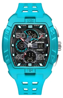 Image de Montre homme SANDA DU-41839 turquoise analogique et numérique KP41839