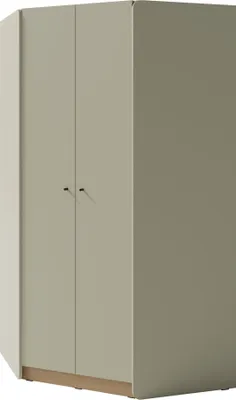 Produktbild von Furniture24 Eckkleidrschrak Kleiderschrank Alessio Ae2 Eckschrank 95 X 195 X 95 Cm Eukalyptus/Eiche Baltic Dune