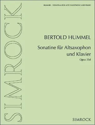 Produktbild von Sonatine für Altsaxophon und Klavier