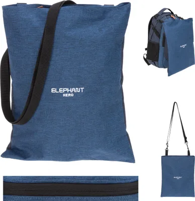 Produktbild von Turnbeutel Kinder Elephant Hero Signature Attach Bag Sportbeutel Wäschebeutel Schultergurt 12726 Two Tone Blau