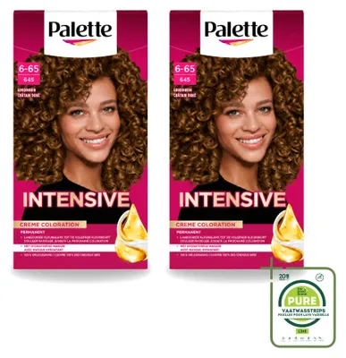 Produktbild von 2 x Schwarzkopf Poly Palette Haarfarbe 6-65 Goldbraun - 115 ml - Großpackung - 2 Stücke