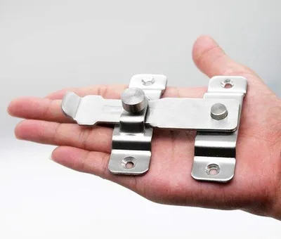 Productafbeelding van Veiligheidsslot - Schuifslot - Beveiliging voor uw woning - RVS - 110 x 85 mm - Zilver