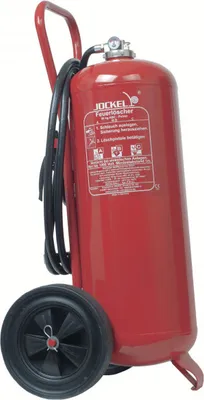 Produktbild von 50kg Jockel ABC Pulver Dauerdruck Feuerlöscher fahrbar Löschwagen P50AJ