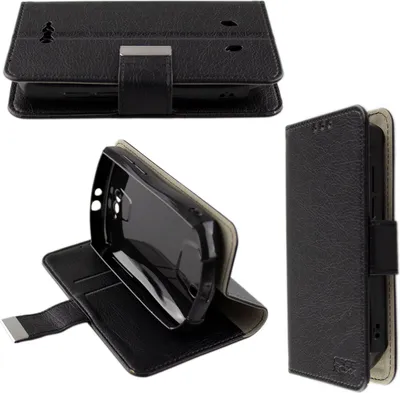 Obrázek produktu pro caseroxx pouzdro na mobilní telefon kompatibilní s Unihertz Titan Pocket Book Bag Wallet Case v černé barvě