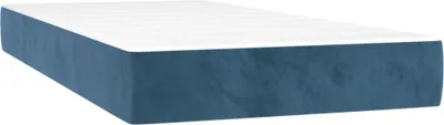Obrázek produktu pro Taštičková matrace střední tvrdost tmavě modrá 100 x 200 x 20 cm samet
