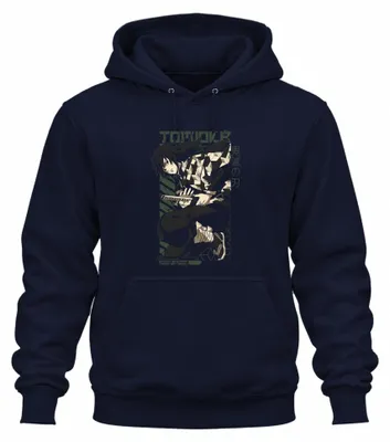 Productafbeelding van Giyu Tomioka Kimetsu no Yaiba Demon Slayer Anime Geschenk, uni hoodie, marineblauw, maat L